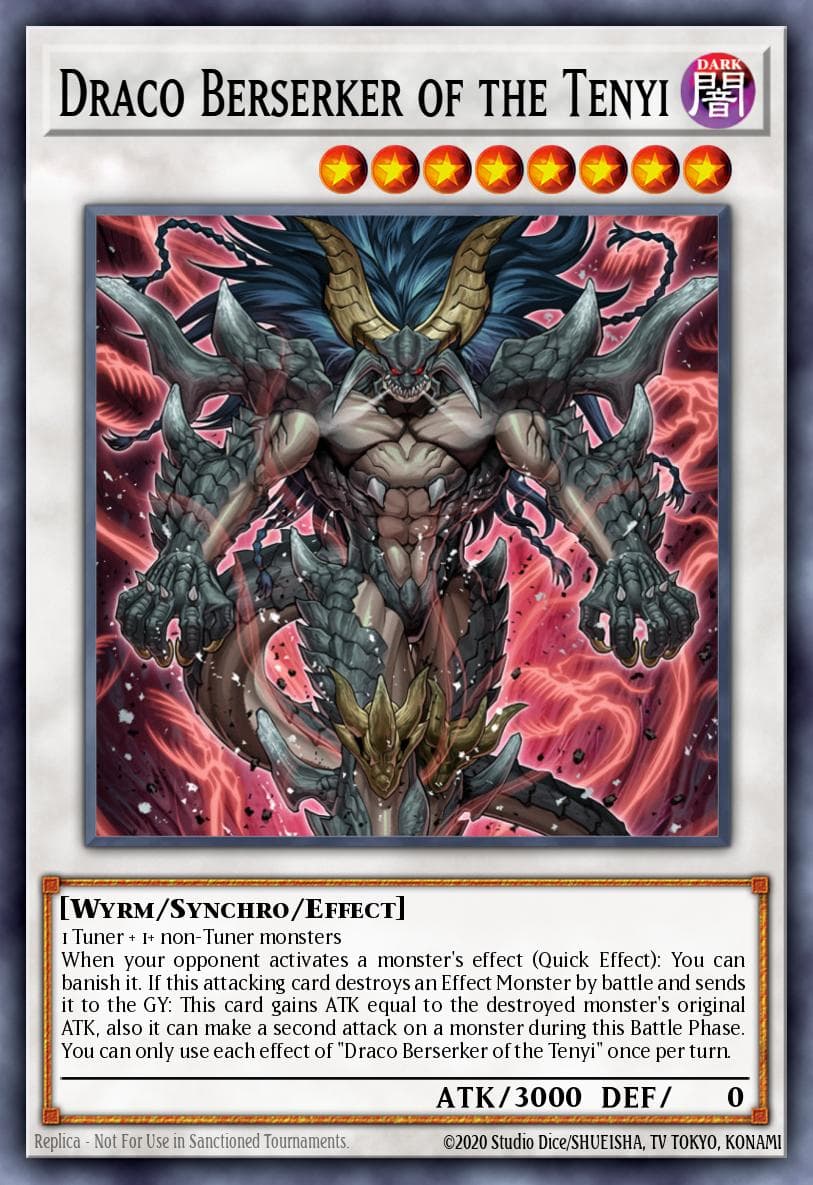 Carte Yu-Gi-Oh! Draco Berserker of the Tenyi #074 — Battles of Legend: Monstrous Revenge
