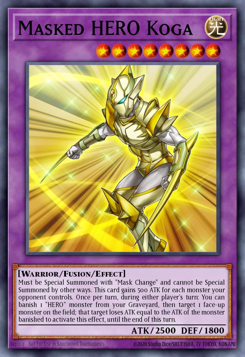 Carte Yu-Gi-Oh! Masked HERO Koga #022 — Astral Pack Eight
