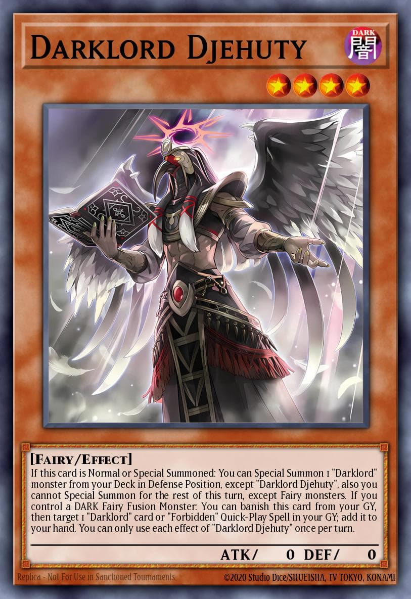 Carte Yu-Gi-Oh! Darklord Djehuty #019 — Burst Protocol