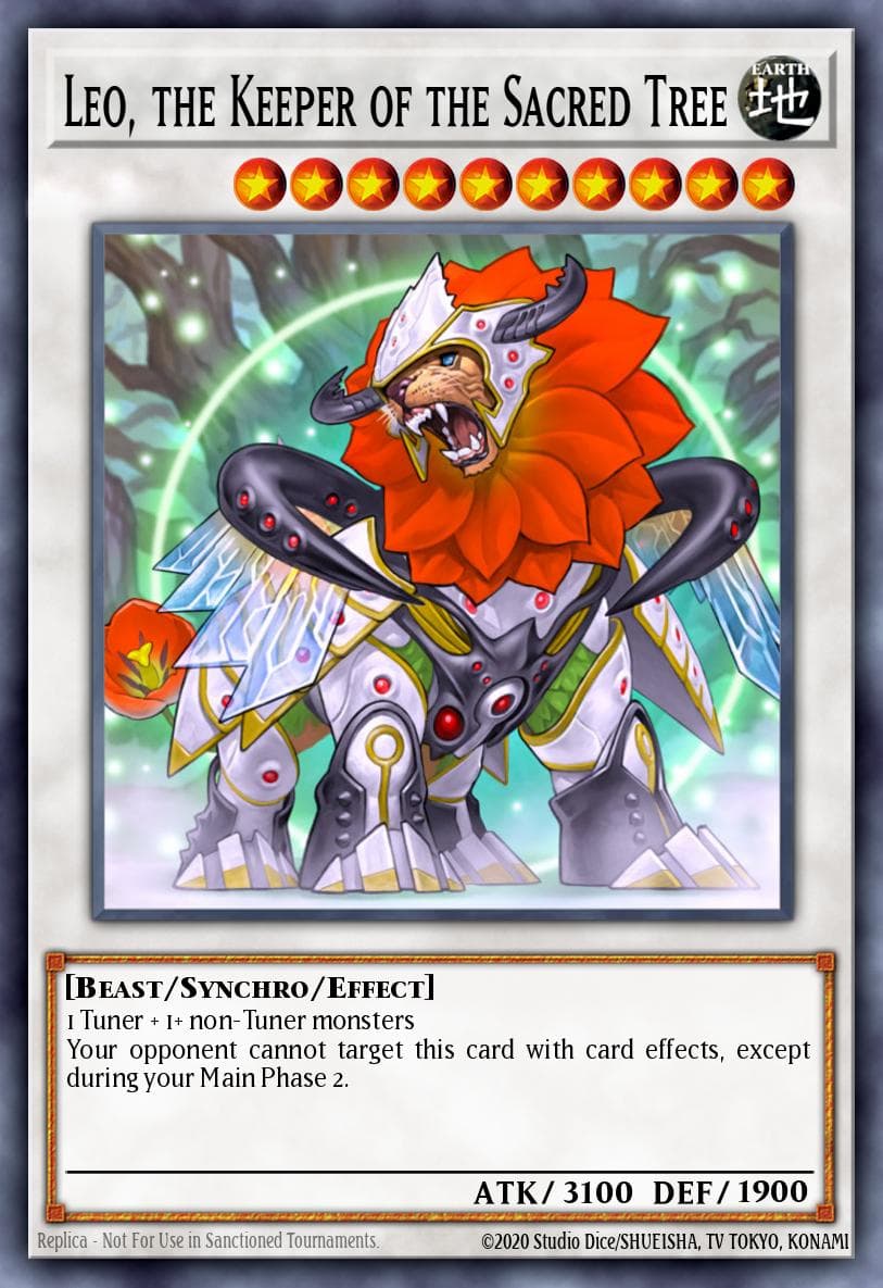 Carte Yu-Gi-Oh! Leo, the Keeper of the Sacred Tree #008 — Astral Pack Seven