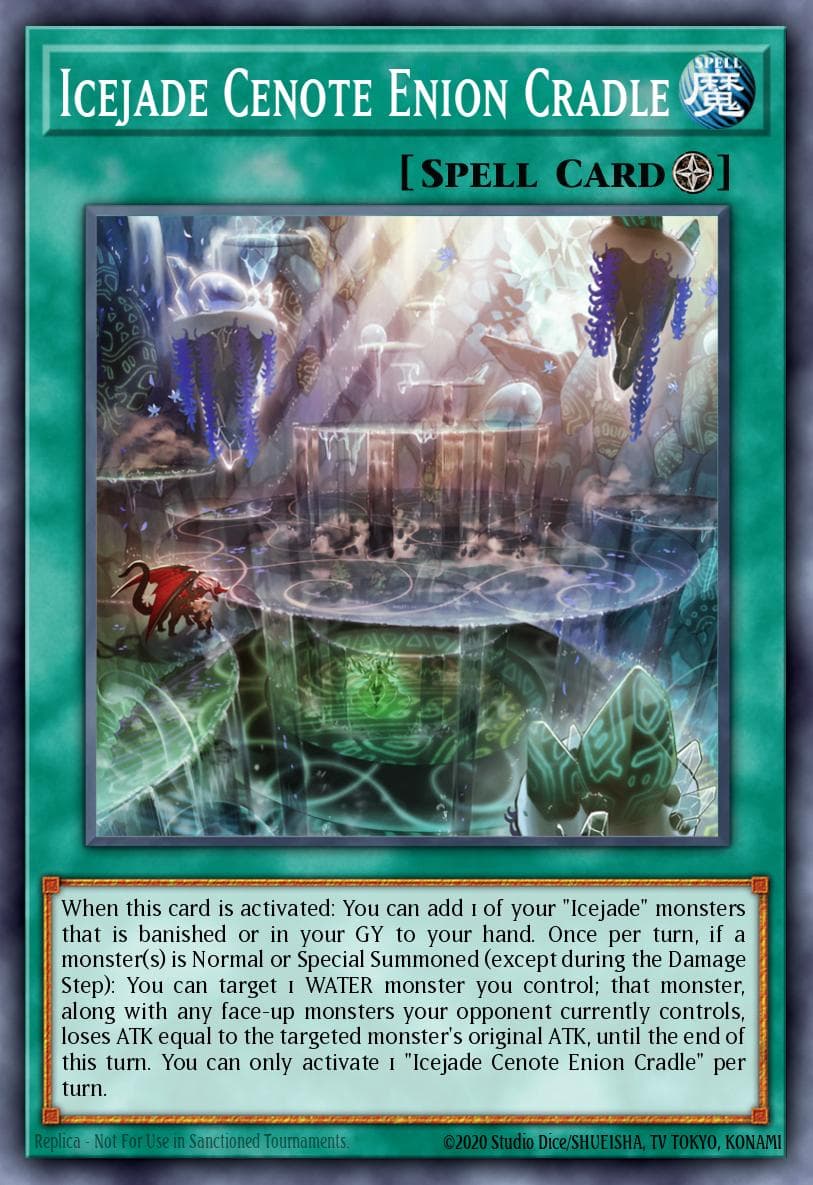 Carte Yu-Gi-Oh! Icejade Cenote Enion Cradle #052 — Battle of Chaos