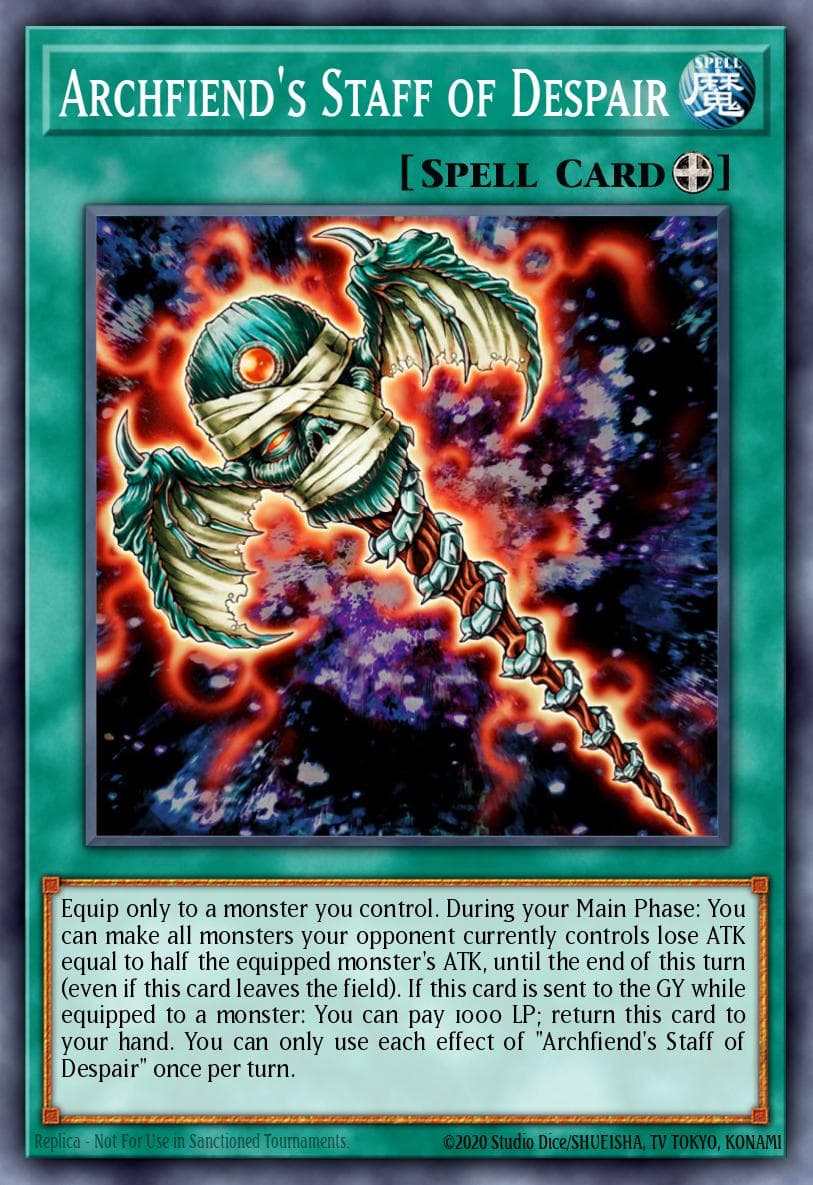 Carte Yu-Gi-Oh! Archfiend's Staff of Despair #063 — Blazing Vortex