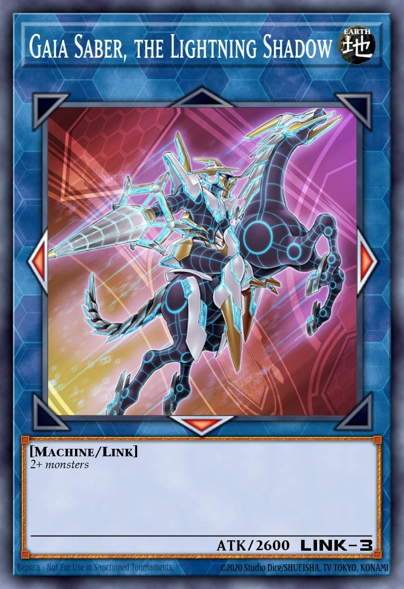 Carte Yu-Gi-Oh! Gaia Saber, the Lightning Shadow #087 — Battles of Legend: Relentless Revenge
