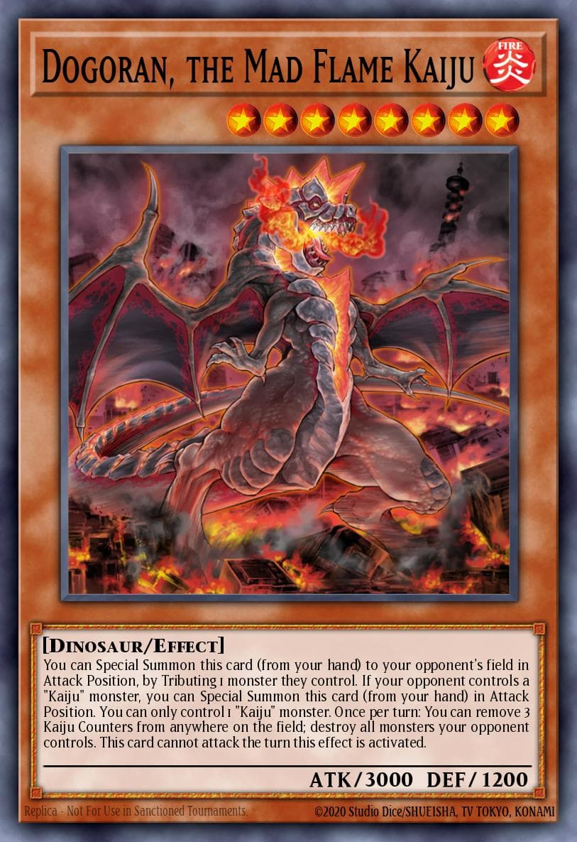 Carte Yu-Gi-Oh! Dogoran, the Mad Flame Kaiju #033 — Battles of Legend: Chapter 1