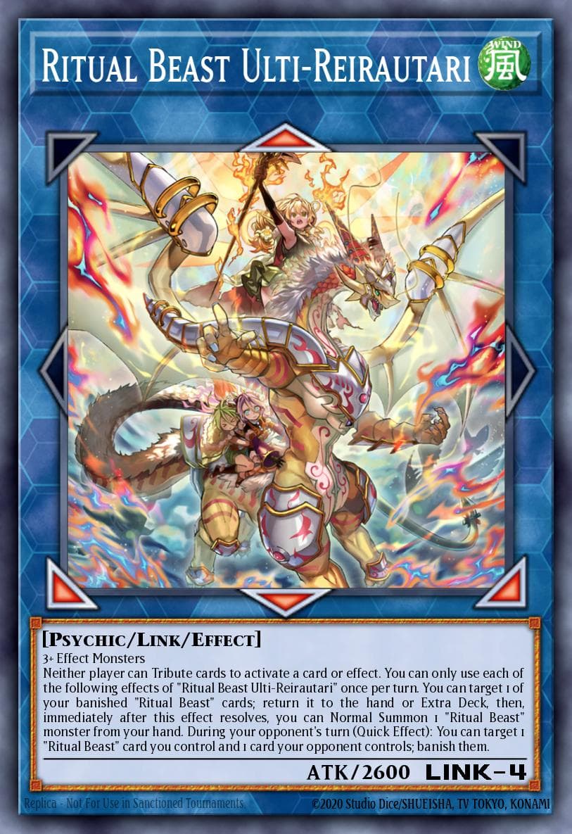 Carte Yu-Gi-Oh! Ritual Beast Ulti-Reirautari #019 — Battles of Legend: Terminal Revenge