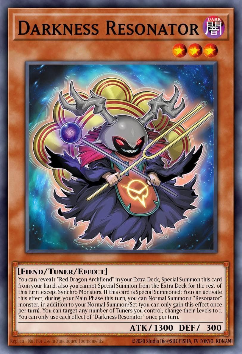 Carte Yu-Gi-Oh! Darkness Resonator #001 — Blazing Dominion