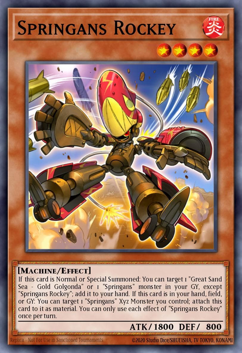Carte Yu-Gi-Oh! Springans Rockey #006 — Blazing Vortex