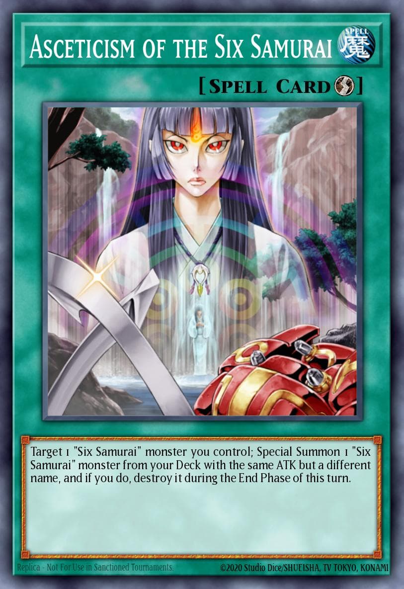 Carte Yu-Gi-Oh! Asceticism of the Six Samurai #107 — Battles of Legend: Glorious Gallery