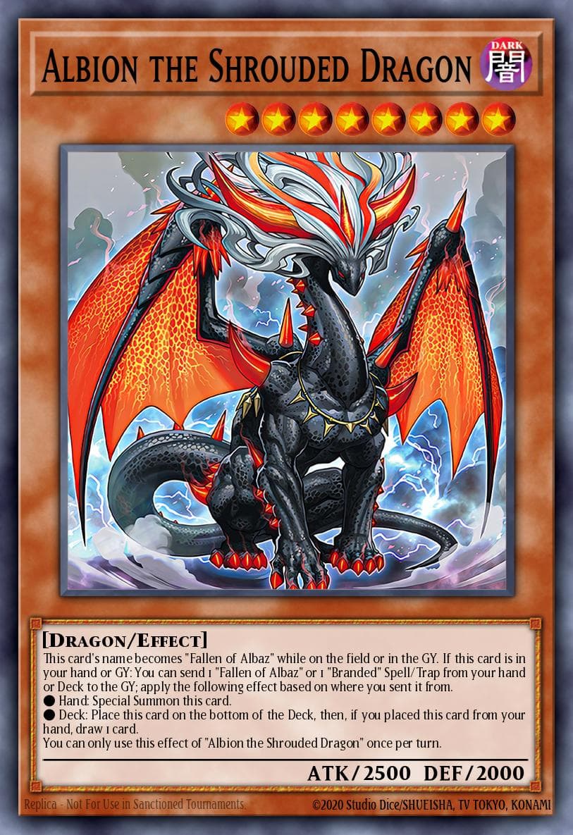 Carte Yu-Gi-Oh! Albion the Shrouded Dragon #005 — THE CHRONICLES DECK: The Fallen & The Virtuous (All-Foil Edition)
