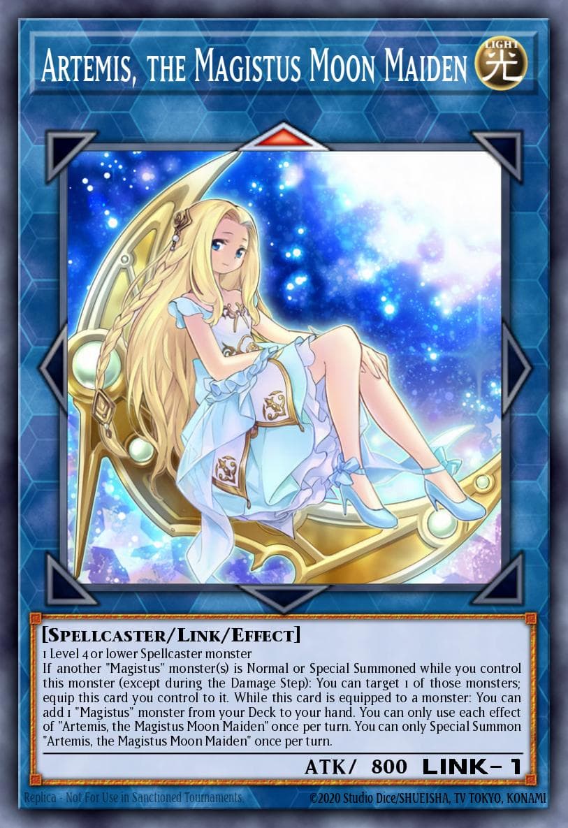 Carte Yu-Gi-Oh! Artemis, the Magistus Moon Maiden #095 — Battles of Legend: Crystal Revenge
