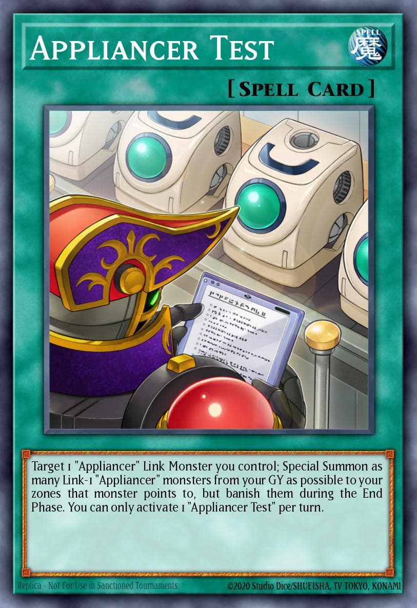 Carte Yu-Gi-Oh! Appliancer Test #044 — Battles of Legend: Armageddon