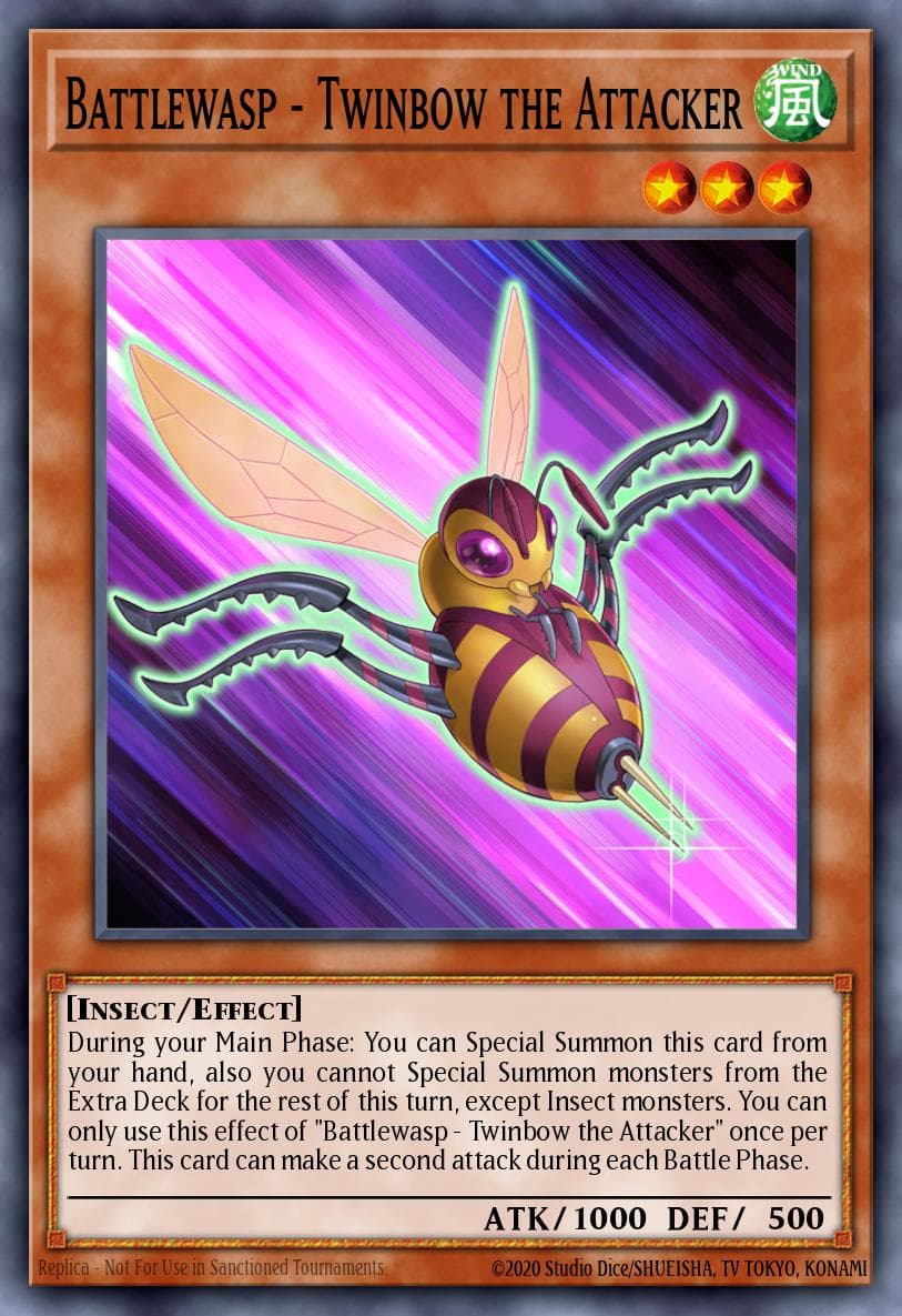 Carte Yu-Gi-Oh! Battlewasp - Twinbow the Attacker #034 — Battles of Legend: Hero's Revenge
