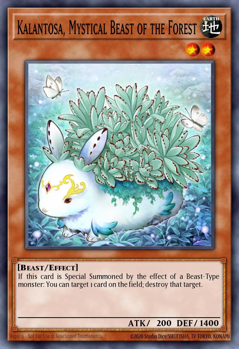 Carte Yu-Gi-Oh! Kalantosa, Mystical Beast of the Forest #067 — Battles of Legend: Armageddon