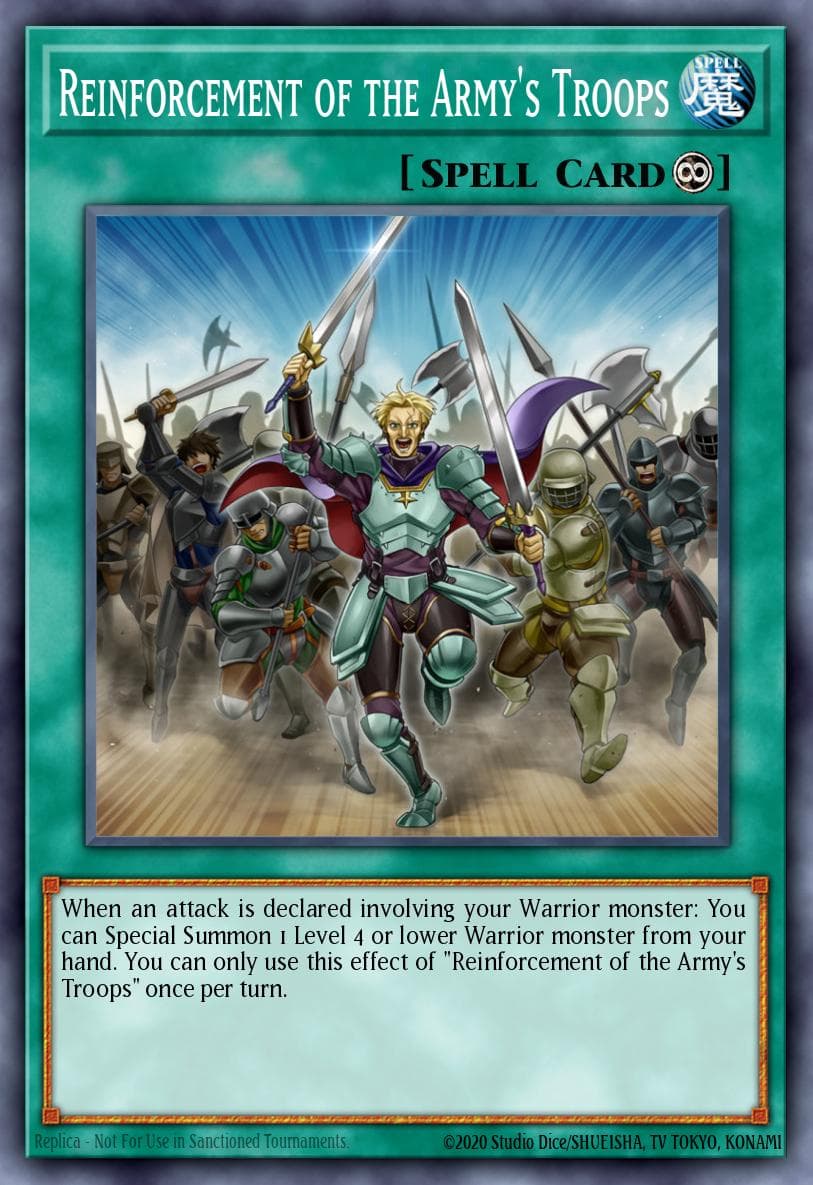 Carte Yu-Gi-Oh! Reinforcement of the Army's Troops #088 — Blazing Vortex