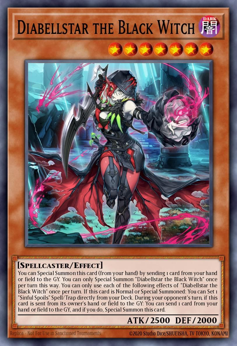 Carte Yu-Gi-Oh! Diabellstar the Black Witch #001 — Limited Pack World Championship 2025