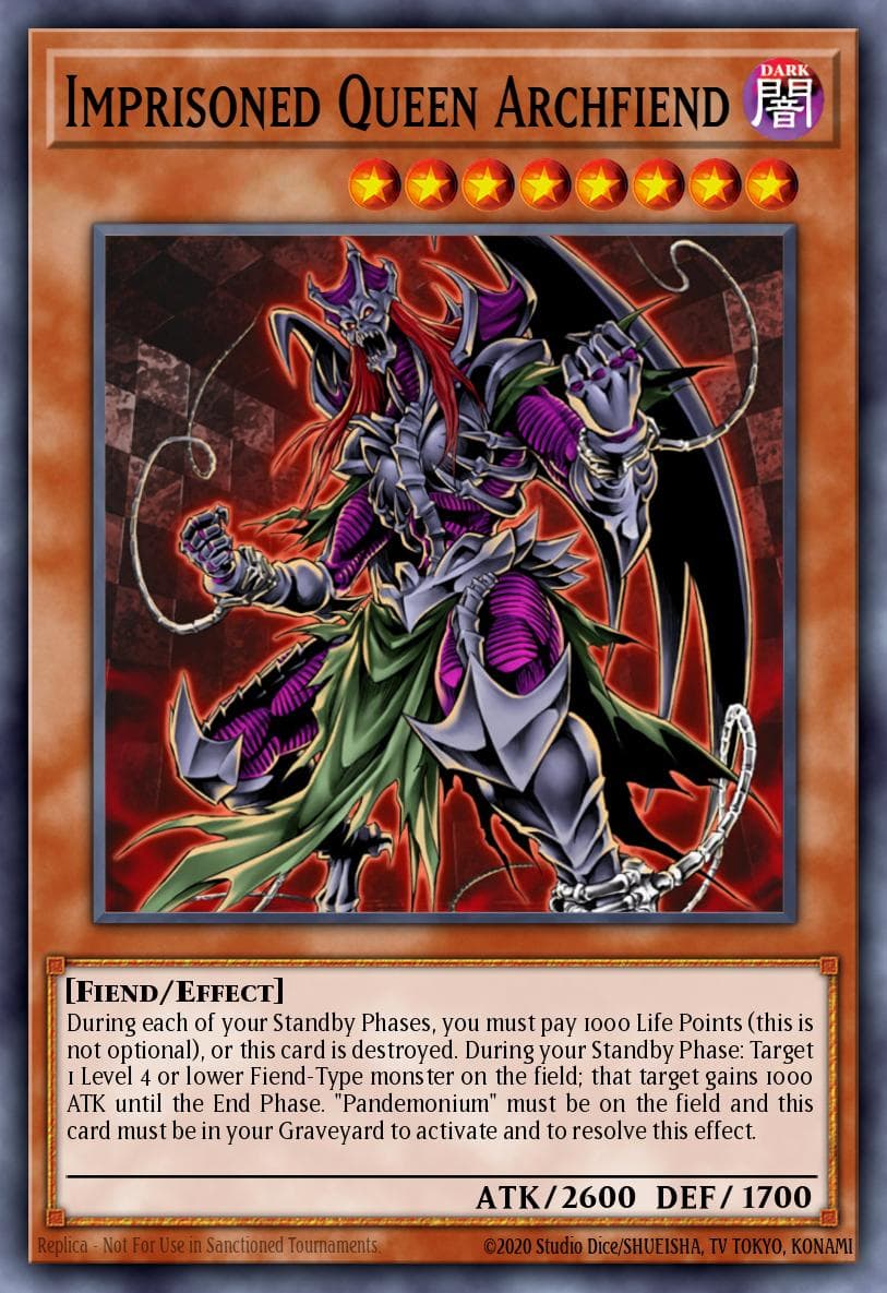 Carte Yu-Gi-Oh! Imprisoned Queen Archfiend #019 — Astral Pack Three