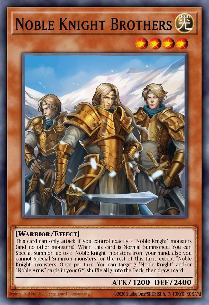 Carte Yu-Gi-Oh! Noble Knight Brothers #072 — Battles of Legend: Relentless Revenge