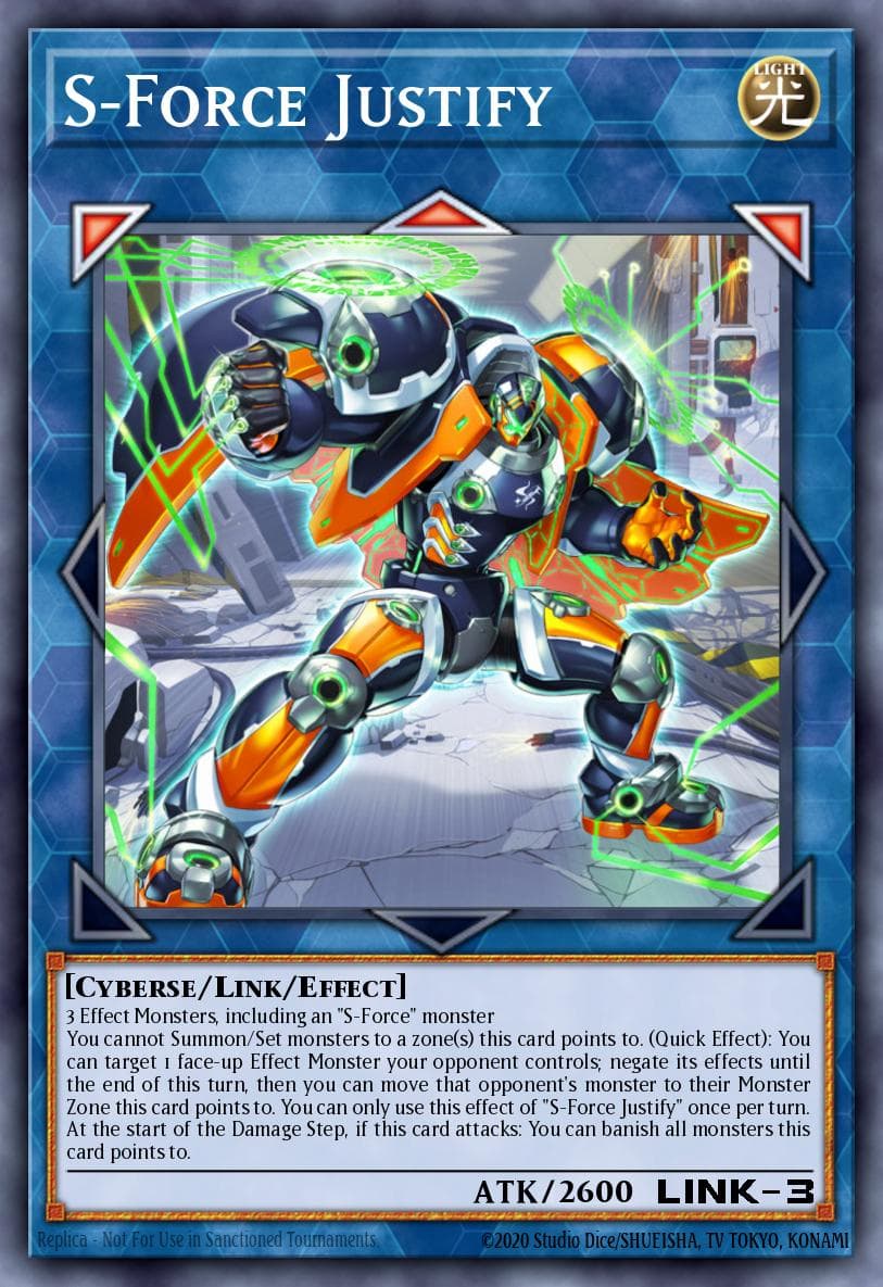 Carte Yu-Gi-Oh! S-Force Justify #048 — Blazing Vortex