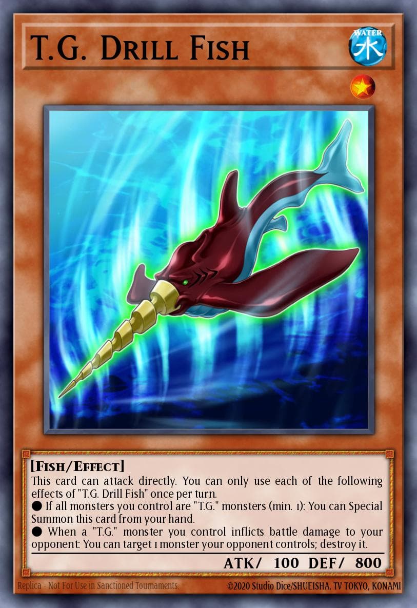 Carte Yu-Gi-Oh! T.G. Drill Fish #024 — Battles of Legend: Hero's Revenge