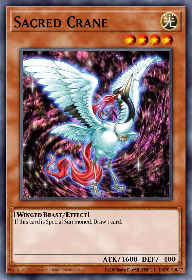 Carte Yu-Gi-Oh! Sacred Crane #010 — Battle Pack 3: Monster League