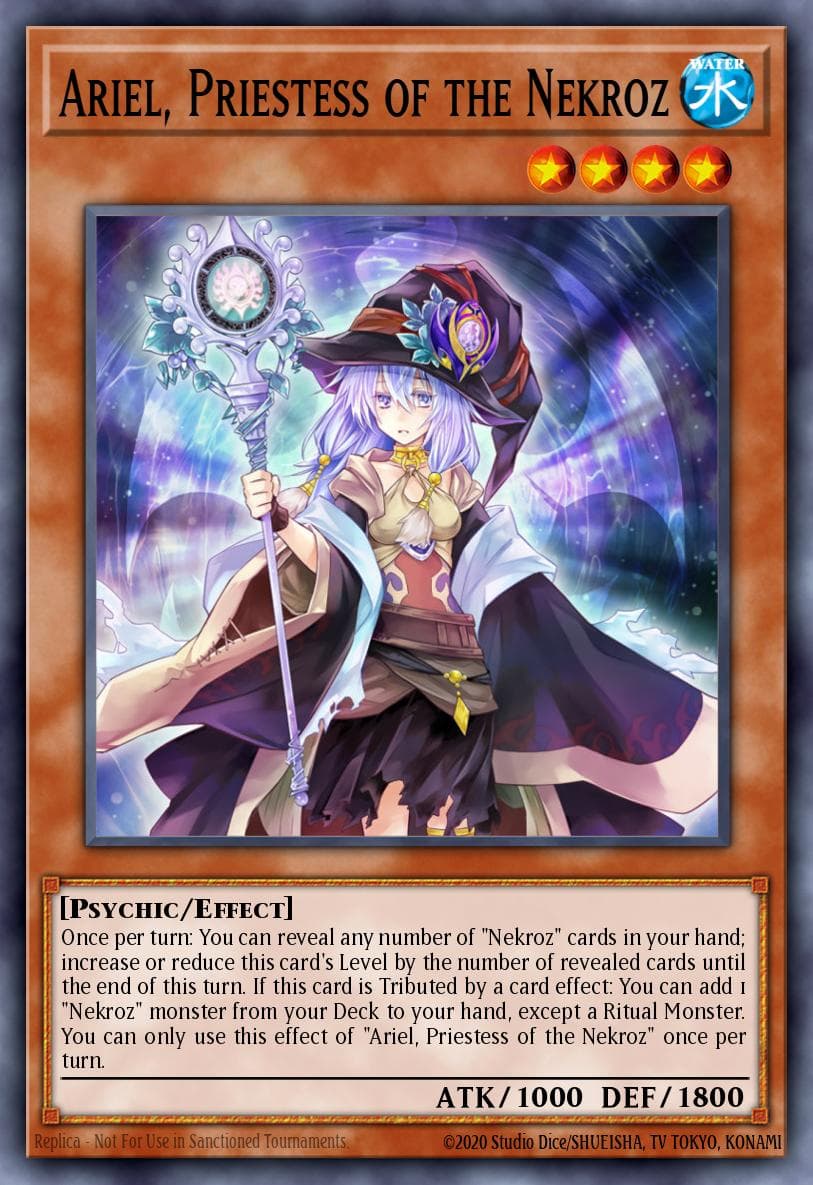 Carte Yu-Gi-Oh! Ariel, Priestess of the Nekroz #128 — Battles of Legend: Monster Mayhem