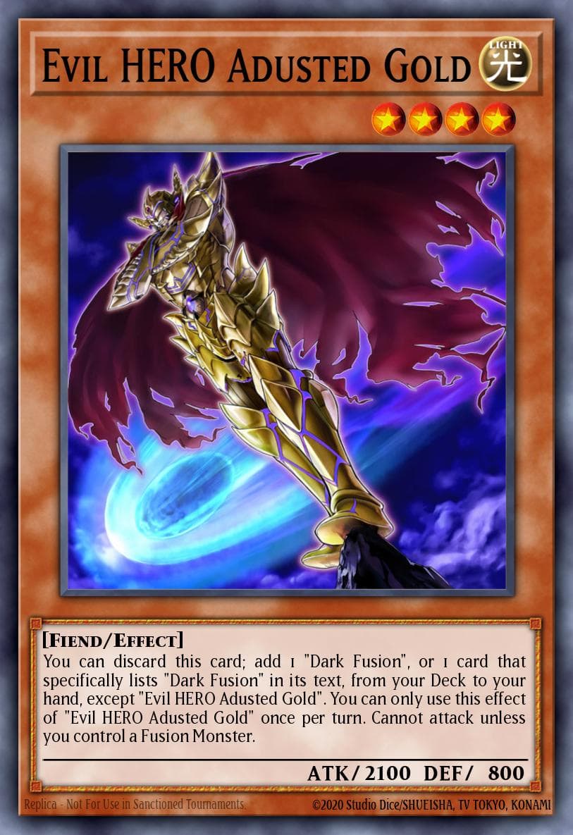 Carte Yu-Gi-Oh! Evil HERO Adusted Gold #068 — Brothers of Legend