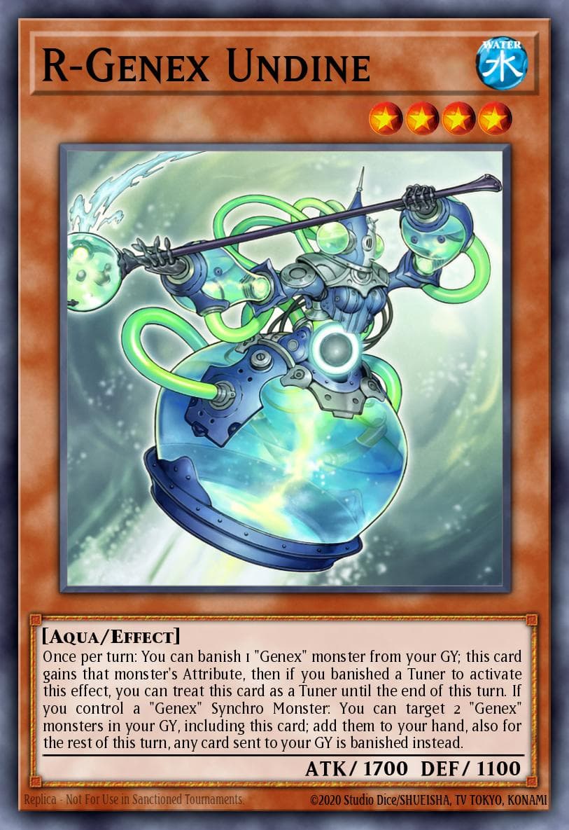Carte Yu-Gi-Oh! R-Genex Undine #011 — Battles of Legend: Terminal Revenge