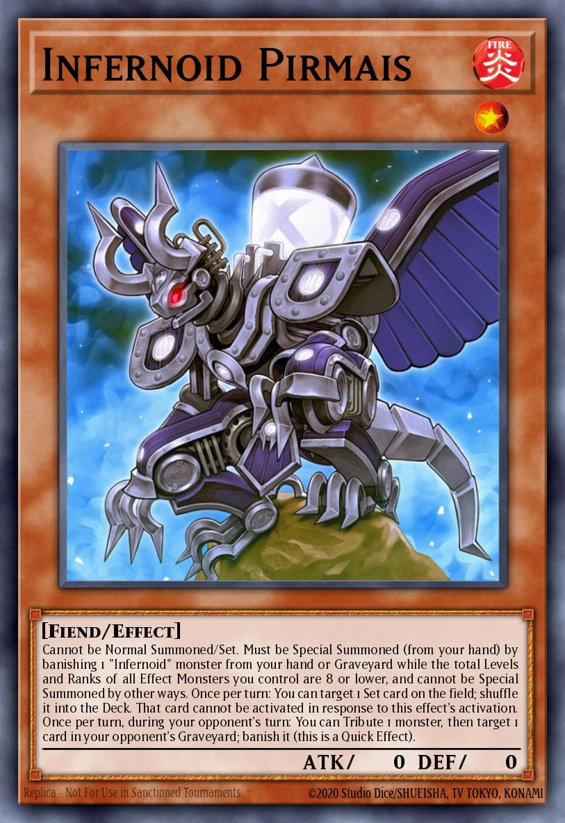 Carte Yu-Gi-Oh! Infernoid Pirmais #067 — Battles of Legend: Terminal Revenge