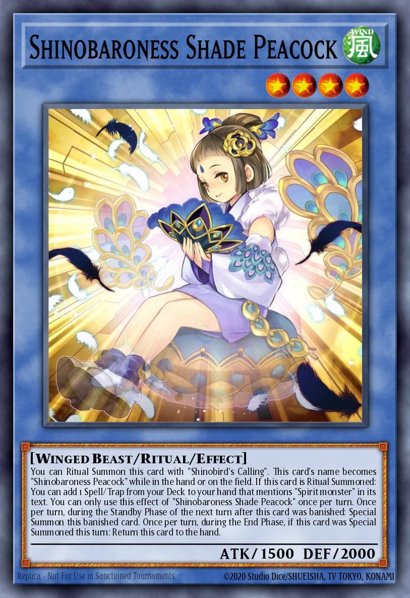 Carte Yu-Gi-Oh! Shinobaroness Shade Peacock #028 — Age of Overlord