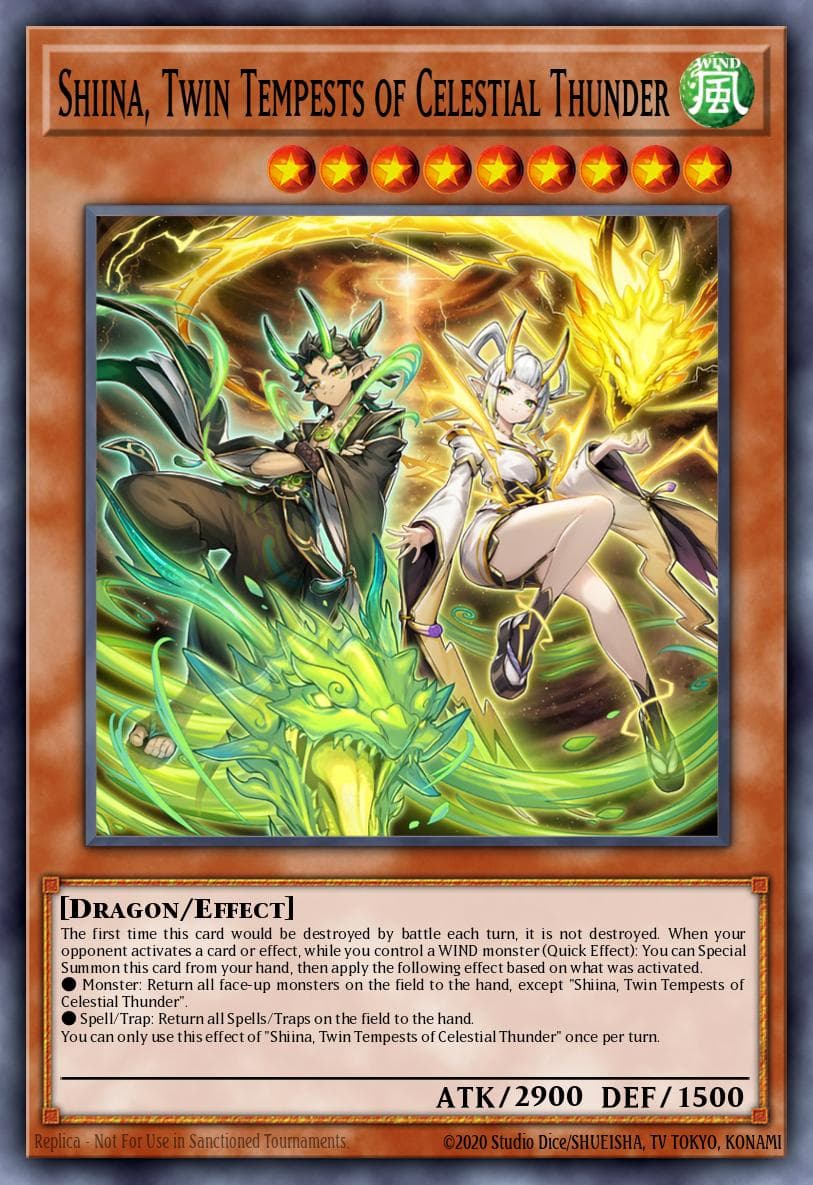 Carte Yu-Gi-Oh! Shiina, Twin Tempests of Celestial Thunder #027 — Burst Protocol