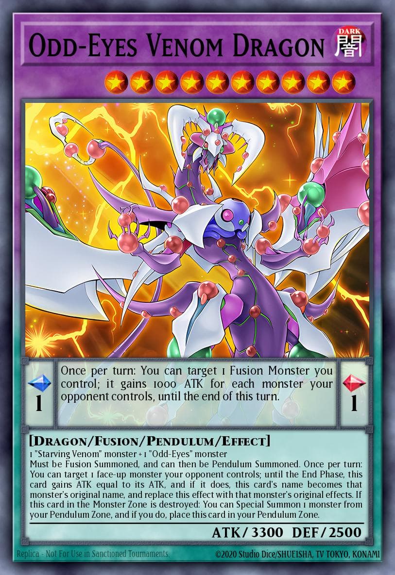 Carte Yu-Gi-Oh! Odd-Eyes Venom Dragon #006 — Battles of Legend: Light's Revenge