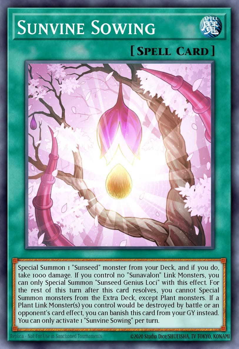 Carte Yu-Gi-Oh! Sunvine Sowing #065 — Burst of Destiny