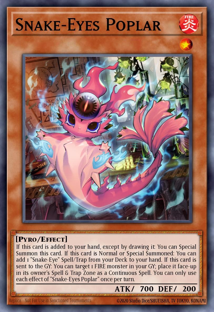 Carte Yu-Gi-Oh! Snake-Eyes Poplar #002 — Limited Pack World Championship 2025