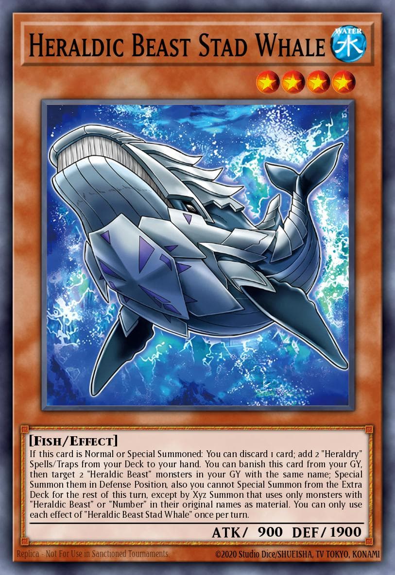 Carte Yu-Gi-Oh! Heraldic Beast Stad Whale #010 — Alliance Insight