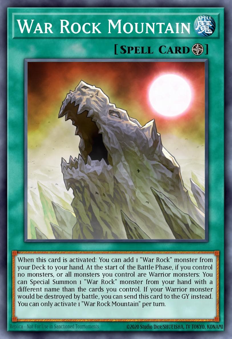 Carte Yu-Gi-Oh! War Rock Mountain #000 — Blazing Vortex