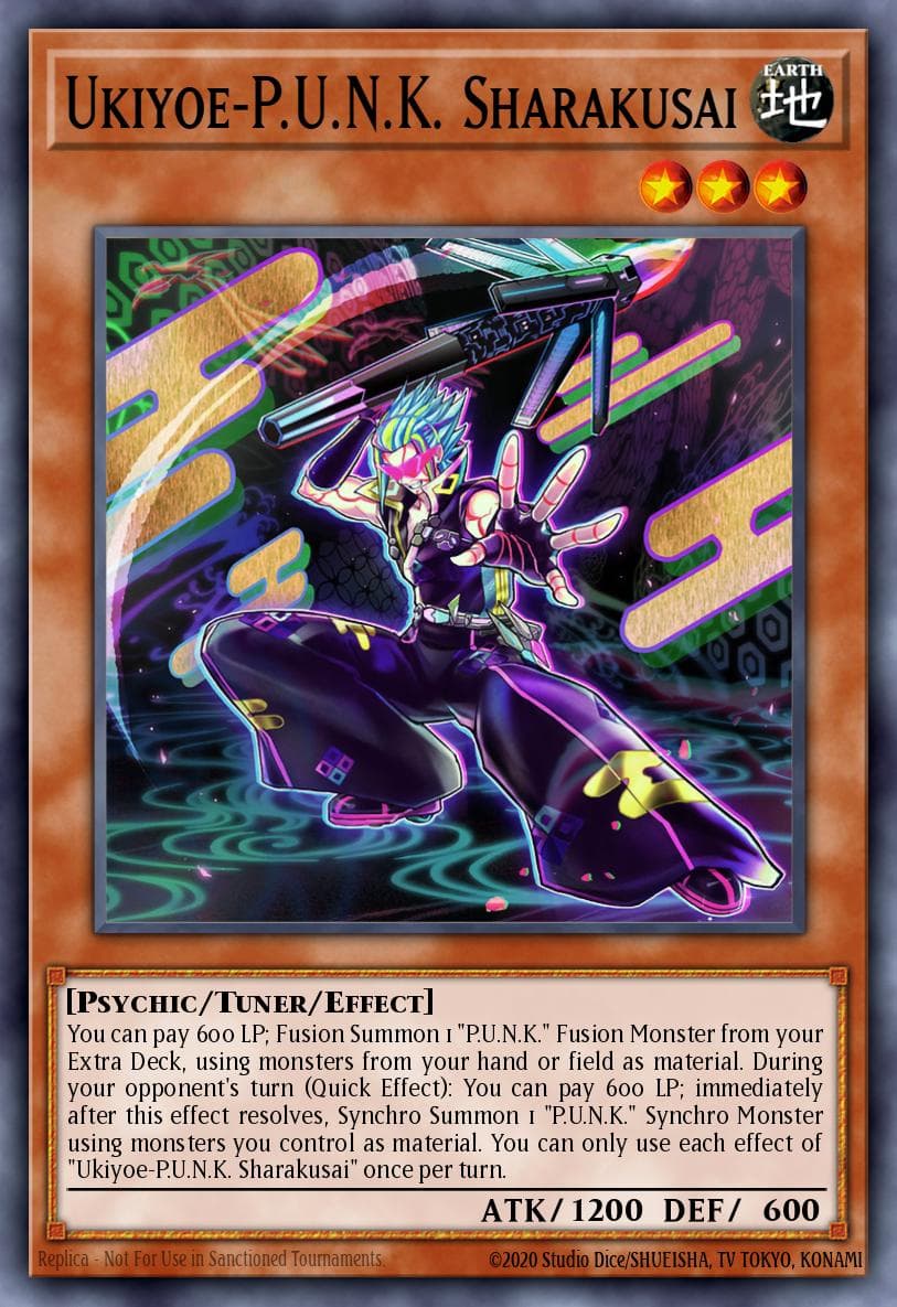 Carte Yu-Gi-Oh! Ukiyoe-P.U.N.K. Sharakusai #070 — Battles of Legend: Monster Mayhem