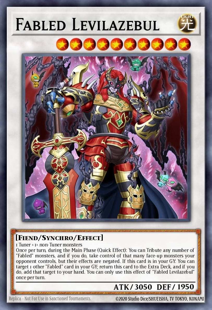 Carte Yu-Gi-Oh! Fabled Levilazebul #014 — Battles of Legend: Monster Mayhem
