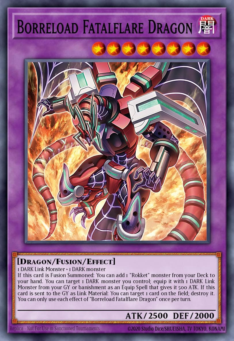 Carte Yu-Gi-Oh! Borreload Fatalflare Dragon #032 — Burst Protocol