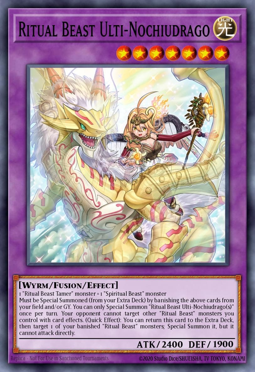 Carte Yu-Gi-Oh! Ritual Beast Ulti-Nochiudrago #018 — Battles of Legend: Terminal Revenge