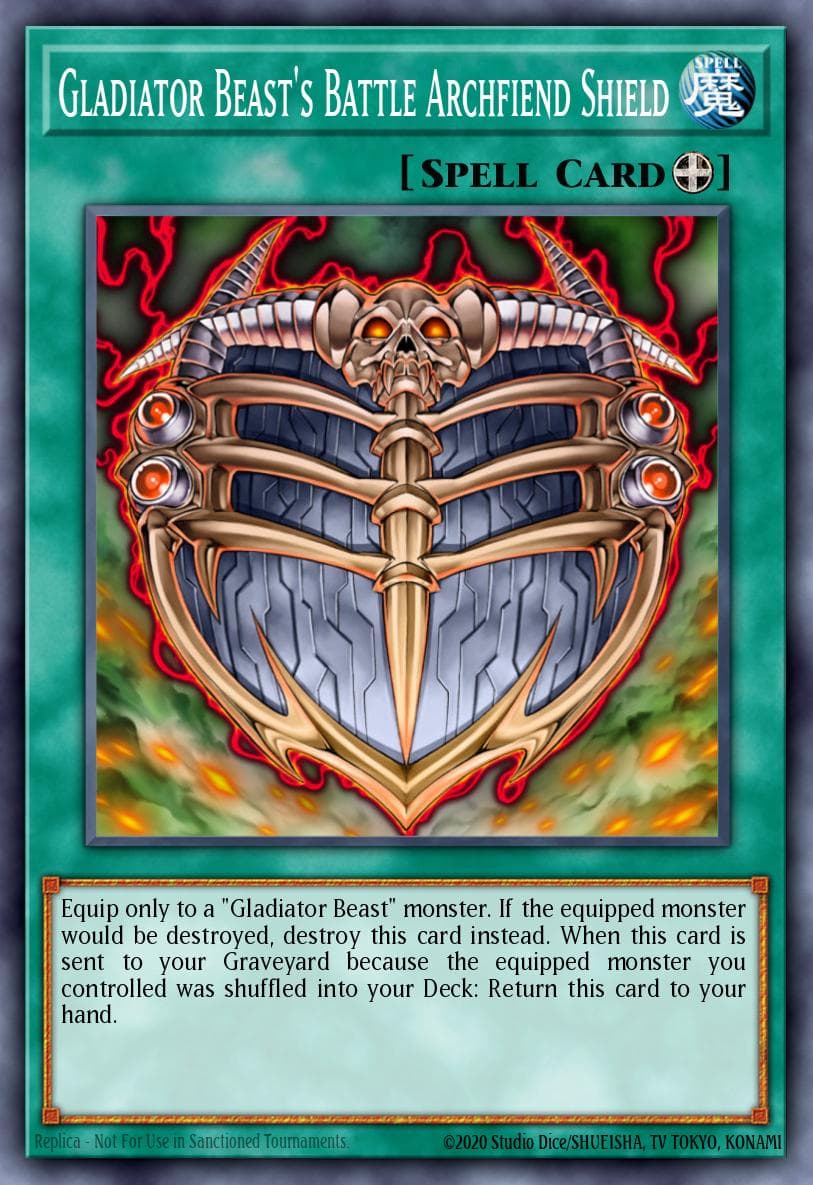 Carte Yu-Gi-Oh! Gladiator Beast's Battle Archfiend Shield #022 — Astral Pack Three