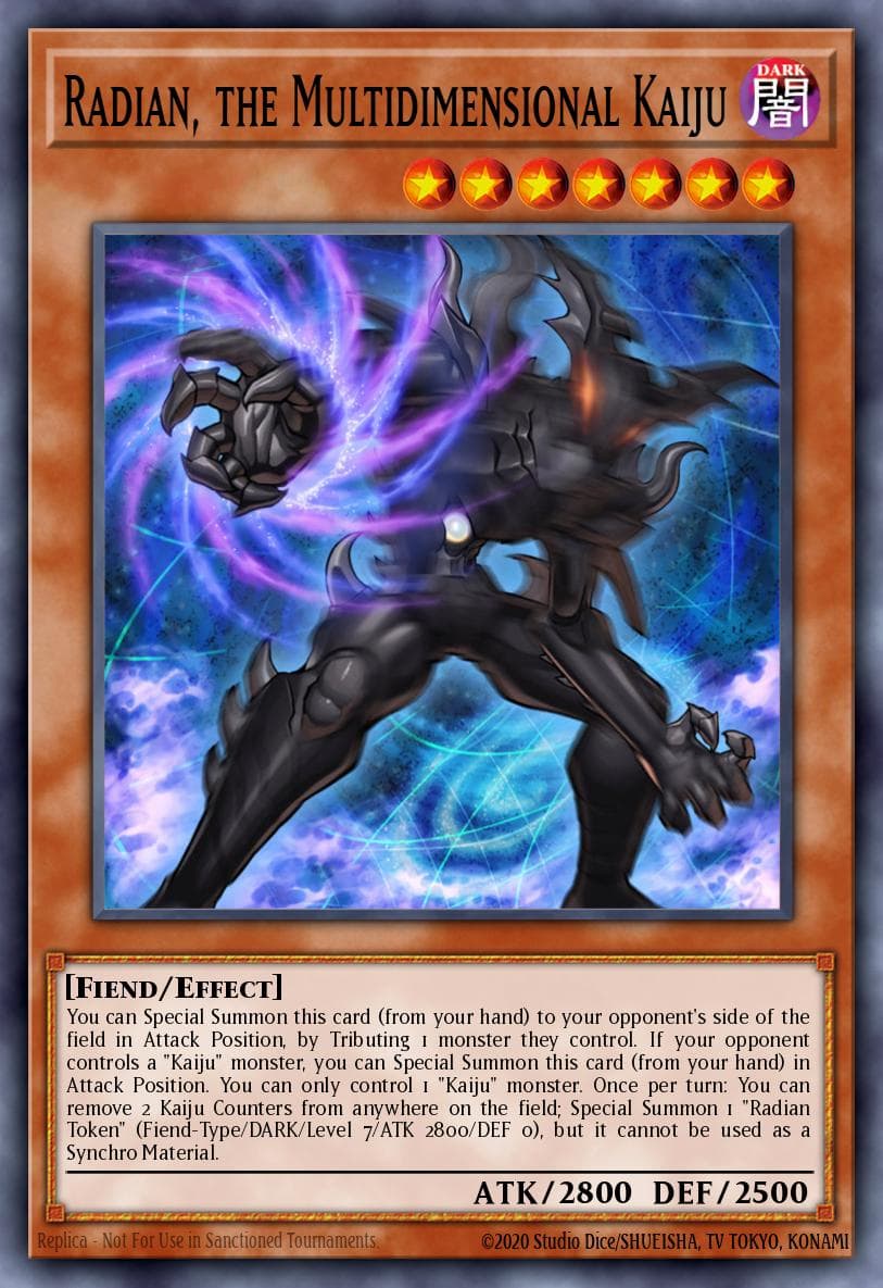 Carte Yu-Gi-Oh! Radian, the Multidimensional Kaiju #035 — Battles of Legend: Chapter 1