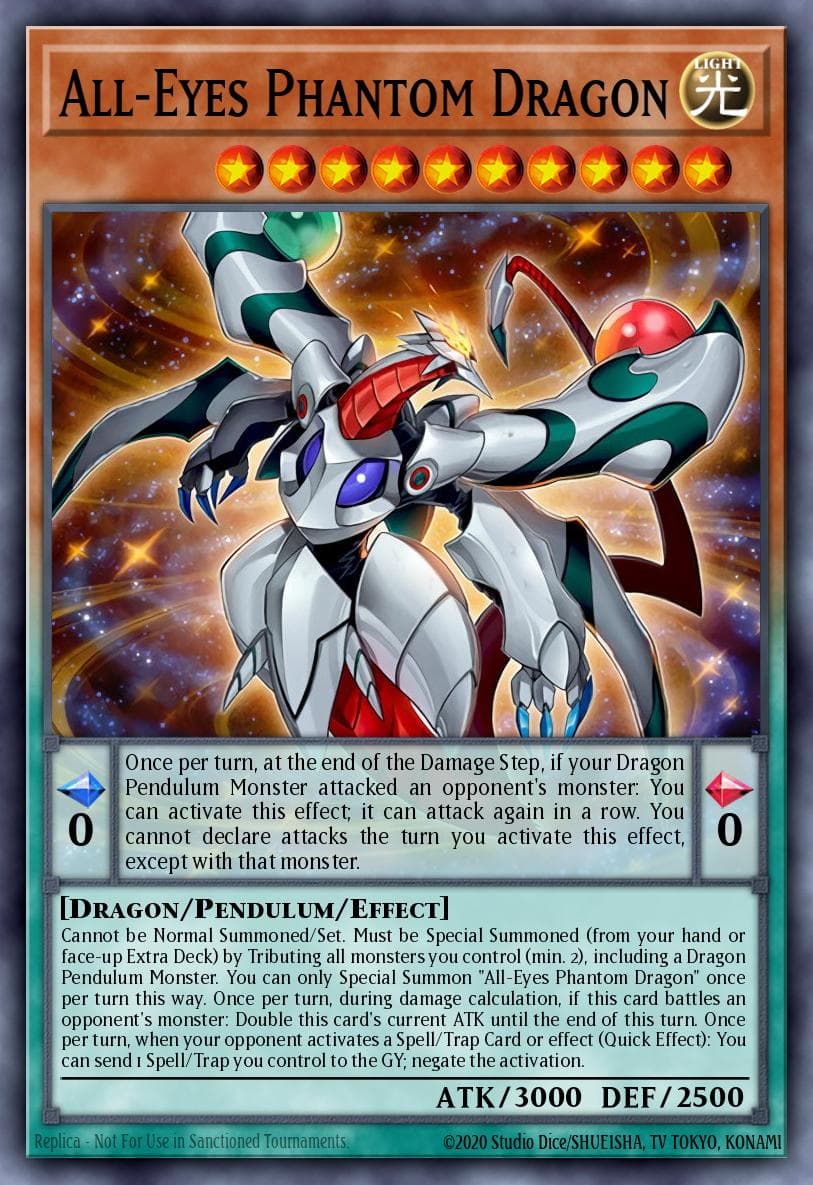 Carte Yu-Gi-Oh! All-Eyes Phantom Dragon #043 — Battles of Legend: Hero's Revenge