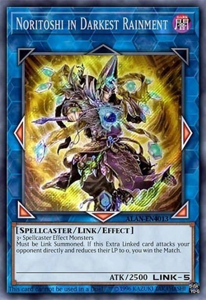 Carte Yu-Gi-Oh! Noritoshi in Darkest Rainment #004 — Yu-Gi-Oh! World Championship 2019 Japanese National Qualifiers prize cards